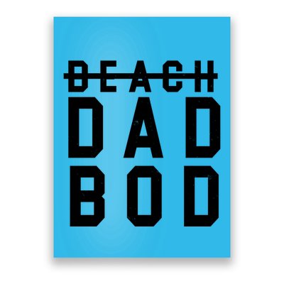 Beach Dad Bod Summer Vacation Poster