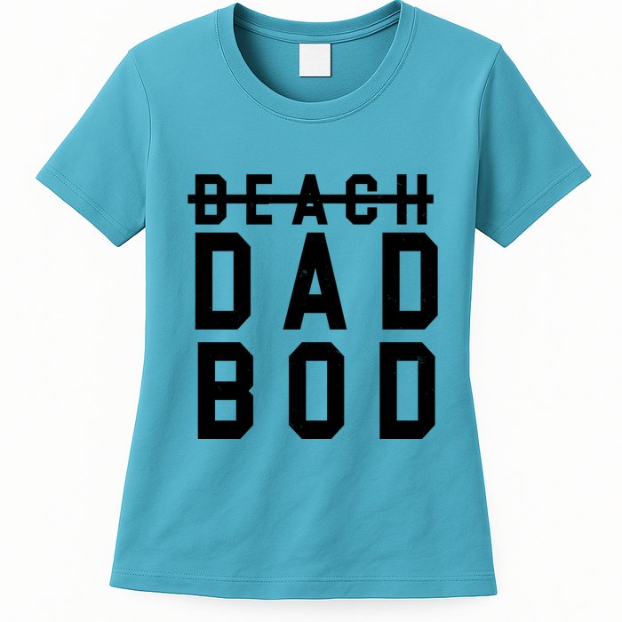 Beach Dad Bod Summer Vacation Womens T-Shirt