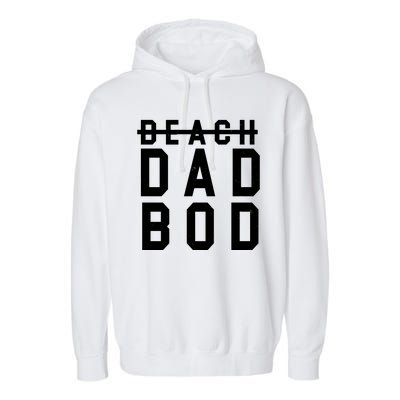 Beach Dad Bod Summer Vacation Garment-Dyed Fleece Hoodie