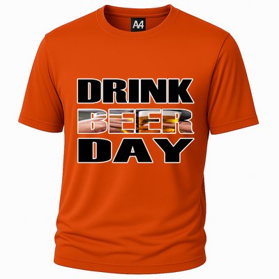 Beer Day Beer Lovers Hops National Beer Day Gift Cooling Performance Crew T-Shirt