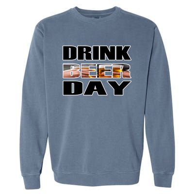 Beer Day Beer Lovers Hops National Beer Day Gift Garment-Dyed Sweatshirt