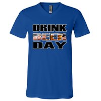 Beer Day Beer Lovers Hops National Beer Day Gift V-Neck T-Shirt