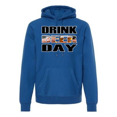 Beer Day Beer Lovers Hops National Beer Day Gift Premium Hoodie