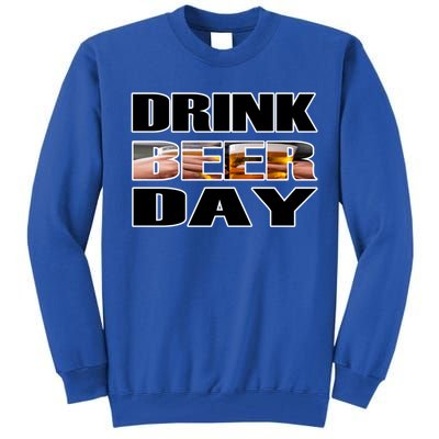 Beer Day Beer Lovers Hops National Beer Day Gift Tall Sweatshirt