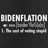 Bidenflation Definition 7 Panel Mesh Trucker Snapback Hat