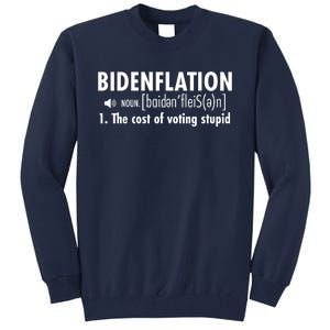 Bidenflation Definition Tall Sweatshirt