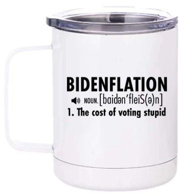 Bidenflation Definition 12 oz Stainless Steel Tumbler Cup