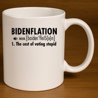 Bidenflation Definition 11oz C Handle Ceramic Mug