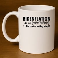 Bidenflation Definition 11oz C Handle Ceramic Mug