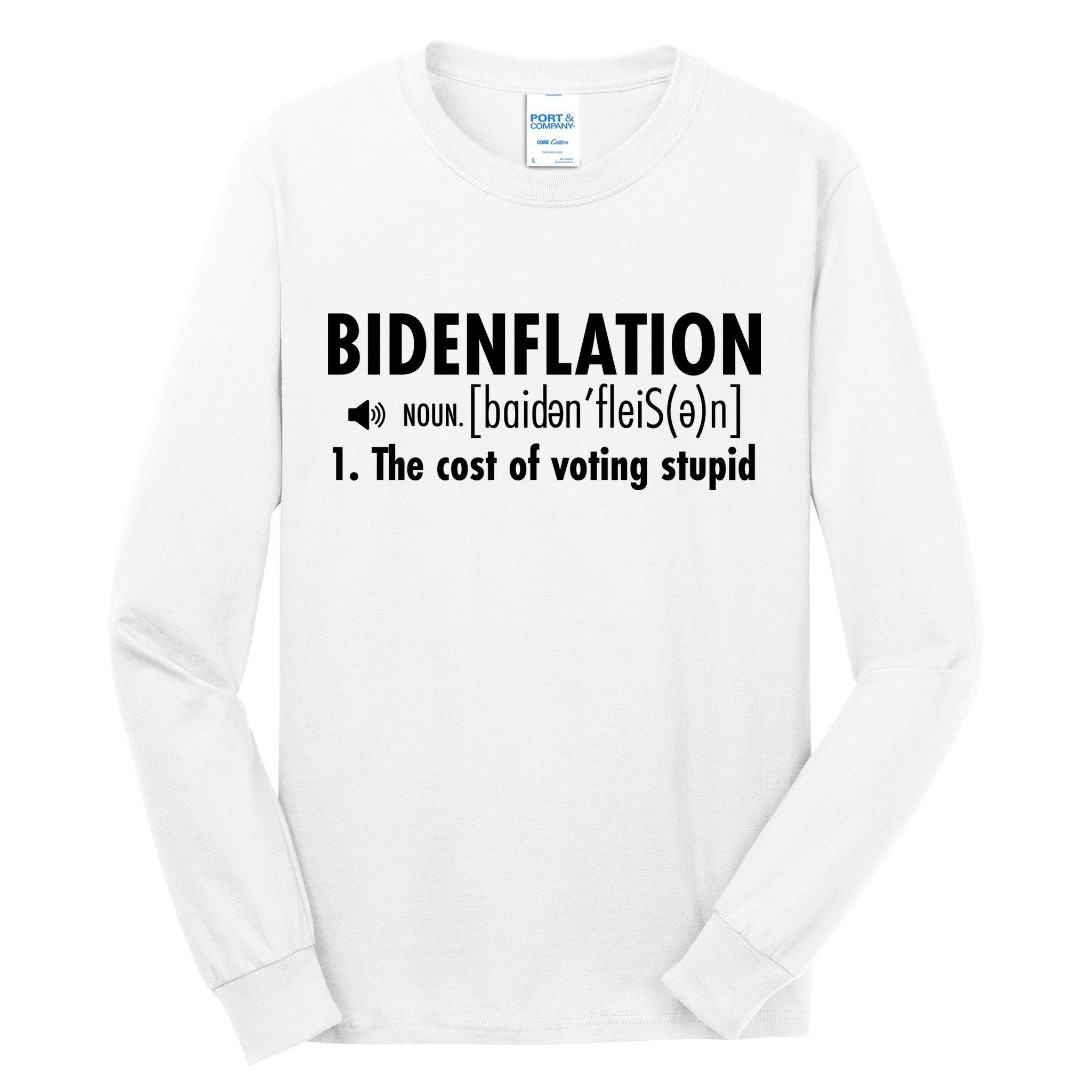 Bidenflation Definition Tall Long Sleeve T-Shirt