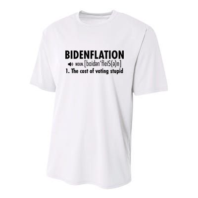 Bidenflation Definition Youth Performance Sprint T-Shirt