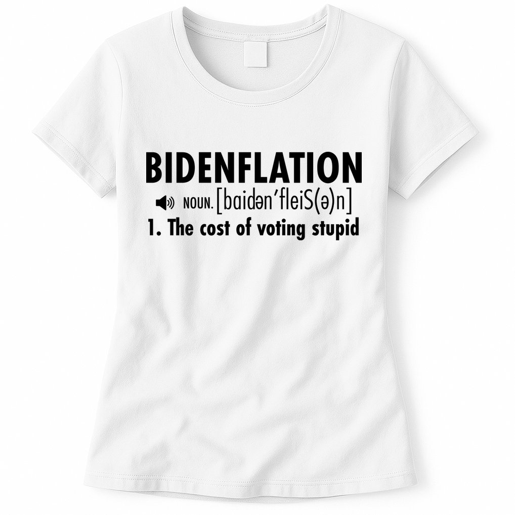 Bidenflation Definition Womens T-Shirt