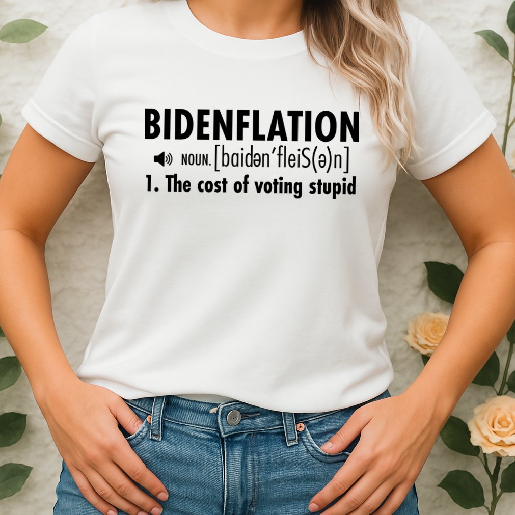 Bidenflation Definition Womens T-Shirt