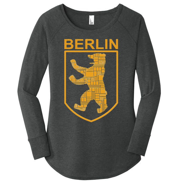 Berlin Design Berlin Bear I Love Berlin Women's Perfect Tri Tunic Long Sleeve Shirt