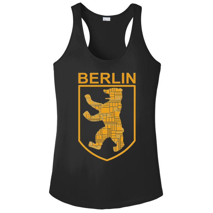 Berlin Design Berlin Bear I Love Berlin Ladies PosiCharge Competitor Racerback Tank