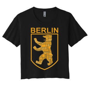 Berlin Design Berlin Bear I Love Berlin Women's Crop Top Tee