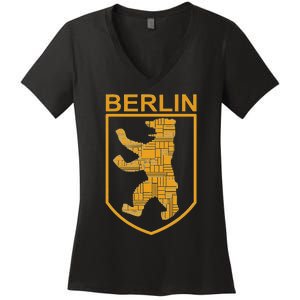 Berlin Design Berlin Bear I Love Berlin Women's V-Neck T-Shirt