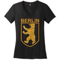 Berlin Design Berlin Bear I Love Berlin Women's V-Neck T-Shirt