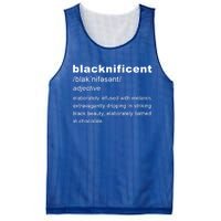 Blacknificent Definition Black History Month Gift Mesh Reversible Basketball Jersey Tank