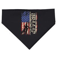 Braaap Dirt Bike USA American Flag Motocross Biker USA-Made Doggie Bandana