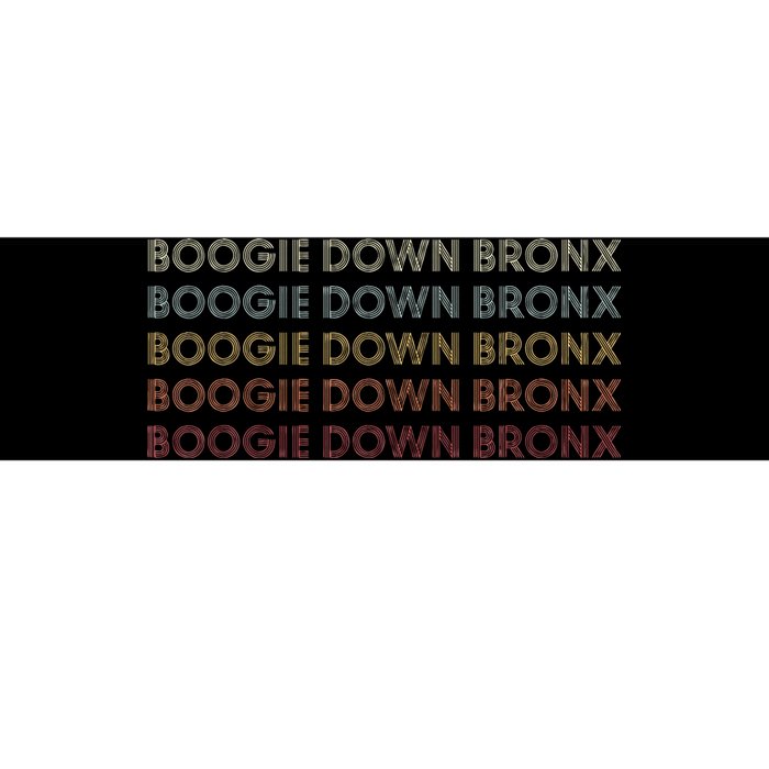 Boogie Down Bronx New York Boogie Down Bronx Ny Retro Bumper Sticker