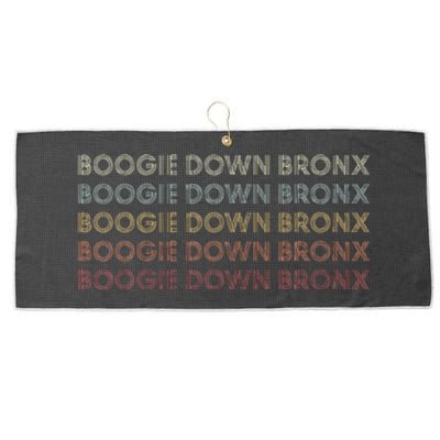 Boogie Down Bronx New York Boogie Down Bronx Ny Retro Large Microfiber Waffle Golf Towel