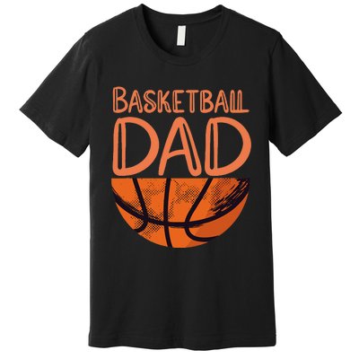 Basketball Dad Basketball Player Vintage Basketball Premium T-Shirt