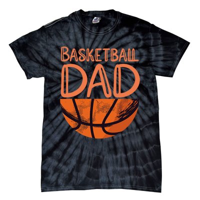 Basketball Dad Basketball Player Vintage Basketball Tie-Dye T-Shirt