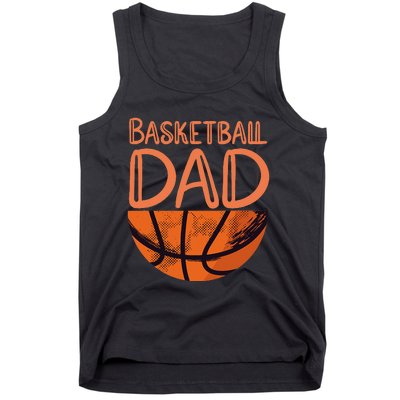 Basketball Dad Basketball Player Vintage Basketball Tank Top