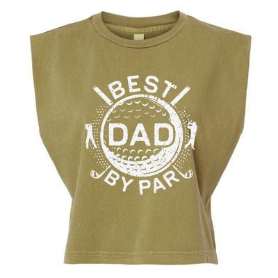 Best Dad By Par Golf Lover Fathers Day Garment-Dyed Women's Muscle Tee