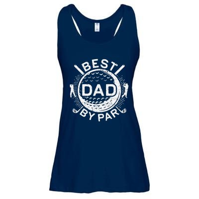 Best Dad By Par Golf Lover Fathers Day Ladies Essential Flowy Tank