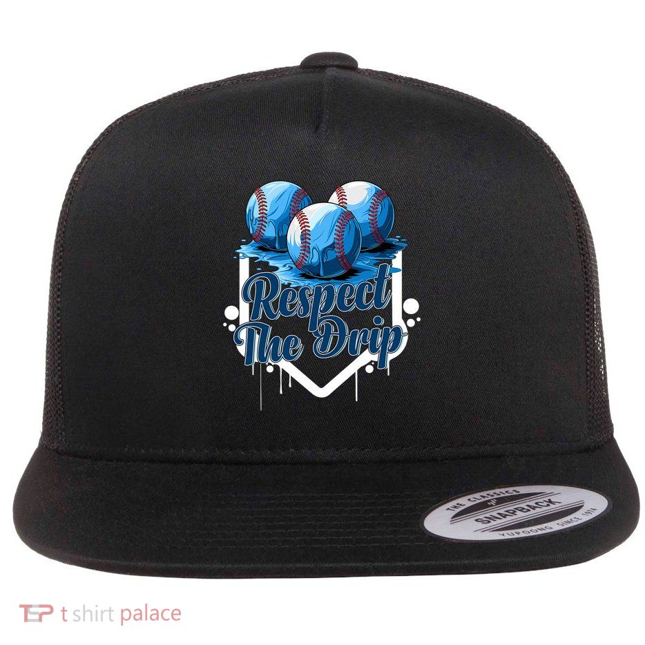 Baseball Drip Boys Ice Cream Drip Youth Respect The Drip Flat Bill Trucker Hat