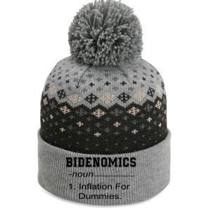 Bidenomics Definition Biden Economic Funny Antibiden The Baniff Cuffed Pom Beanie