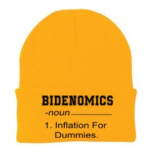 Bidenomics Definition Biden Economic Funny Antibiden Knit Cap Winter Beanie