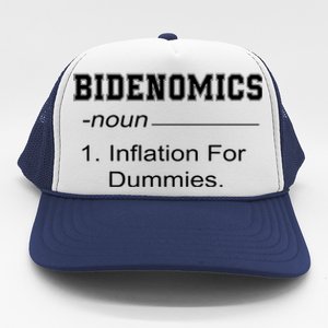 Bidenomics Definition Biden Economic Funny Antibiden Trucker Hat