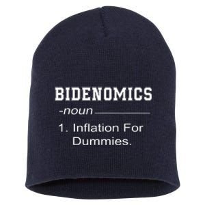 Bidenomics Definition Biden Economic Funny Antibiden Short Acrylic Beanie