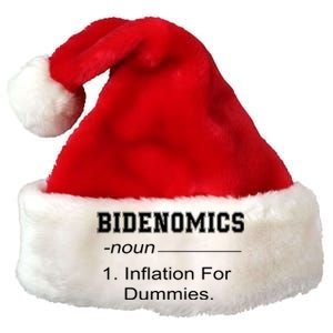 Bidenomics Definition Biden Economic Funny Antibiden Premium Christmas Santa Hat