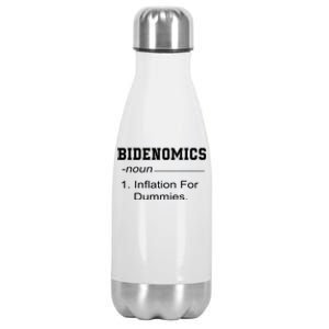 Bidenomics Definition Biden Economic Funny Antibiden Stainless Steel Insulated Water Bottle