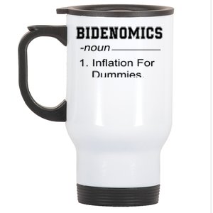 Bidenomics Definition Biden Economic Funny Antibiden Stainless Steel Travel Mug