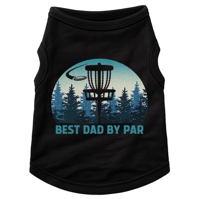 Best Dad By Par Funny Disc Golf Frisbee Golfer Father's Day Doggie Tank