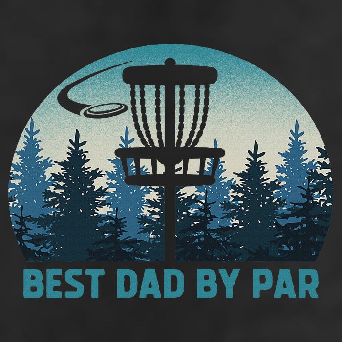 Best Dad By Par Funny Disc Golf Frisbee Golfer Father's Day Adult Drive Performance Visor