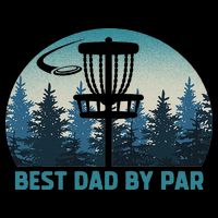 Best Dad By Par Funny Disc Golf Frisbee Golfer Father's Day 16 in Basic Backpack