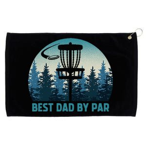 Best Dad By Par Funny Disc Golf Frisbee Golfer Fathers Day Grommeted Golf Towel