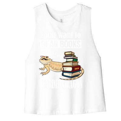 Bearded Dragon Women's Racerback Cropped Tank