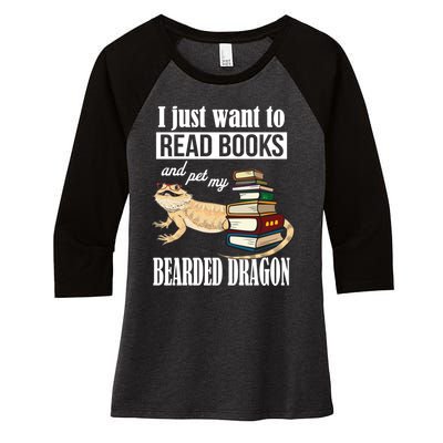 Bearded Dragon Women's Tri-Blend 3/4-Sleeve Raglan Shirt