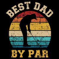 Best Dad By Par Gift For Golfer Daddy Father's Day Gift City Backpack