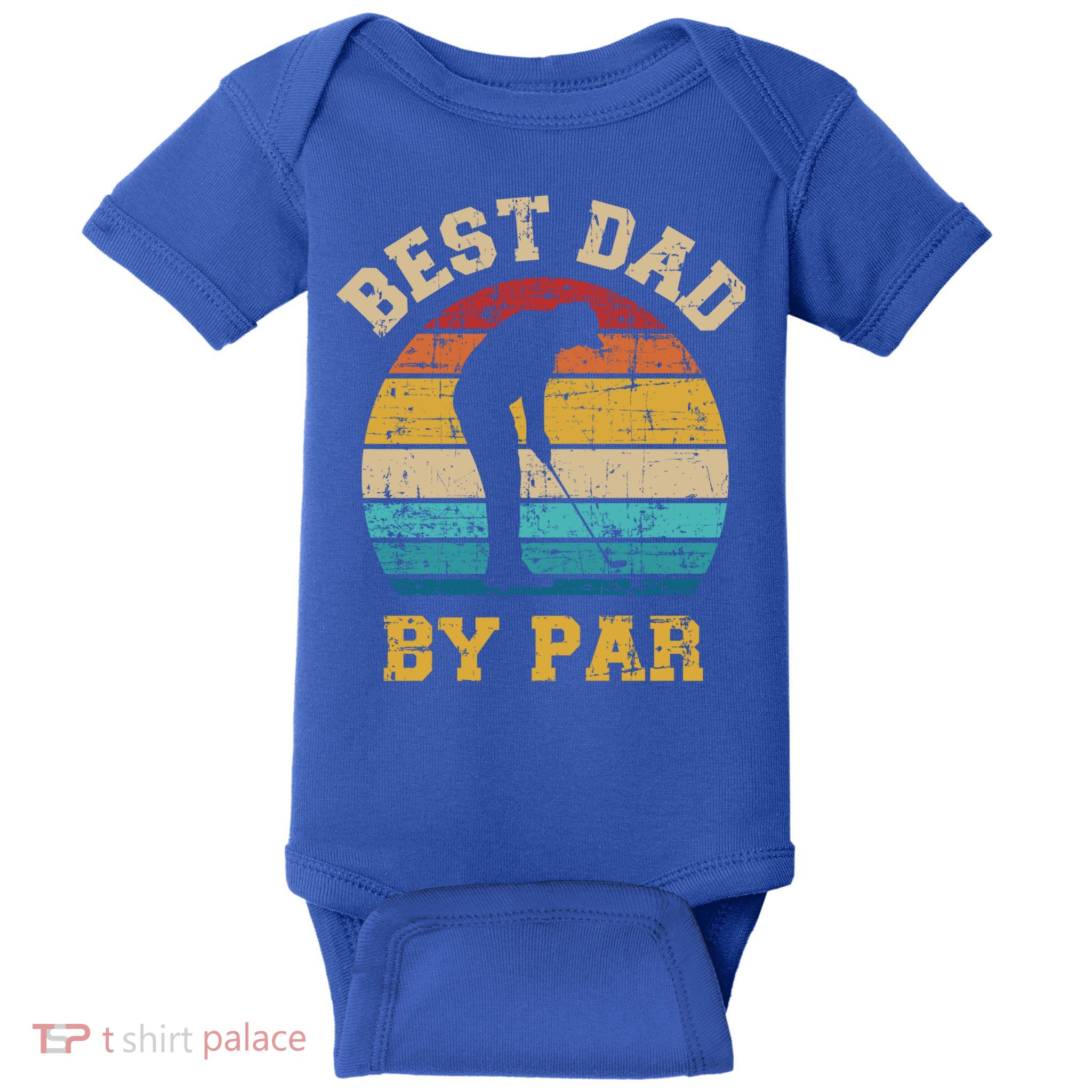 Best Dad By Par Gift For Golfer Daddy Father's Day Gift Baby Bodysuit