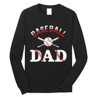 Baseball Dad Best Gift Idea For Fathers Tee Fathers Day Long Sleeve Shirt