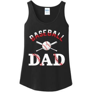 Baseball Dad Best Gift Idea For Fathers Tee Fathers Day Ladies Essential Tank