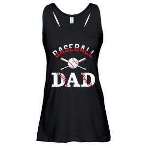 Baseball Dad Best Gift Idea For Fathers Tee Fathers Day Ladies Essential Flowy Tank